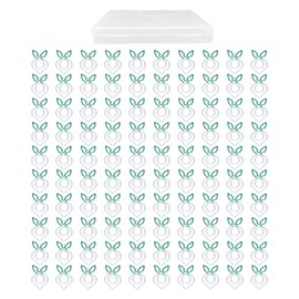 100 Pcs Shaped Paper Clips 2 Color Metal Material Light Portable Electroplating Process Easy Organizing Office Clips White Radish