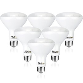 Halco Lighting Technologies BR30 LED Light Bulbs, Flood Lights - Dimmable, 8W 650 Lumens, 5000K Daylight 25000 Hours E26 Base, UL CRI 80, 6-Pack