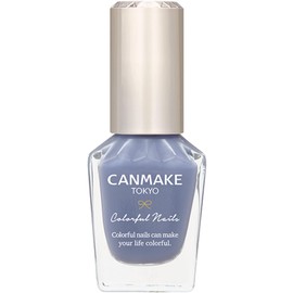 Canmake Colorful Nails N82 Cloudless Sky, 0.3 fl oz (8 ml) Nails, High Color, Quick Drying, Light Blue, Sheer
