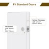 HOSOM Black Front Door Handle, Exterior Entry Door Handleset with