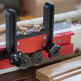 Precision Stock Guides for Table Saw, Table Saw Stock Roller Dual Universal Featherboards with Sliding Blocks Feather Board Auxiliary Tool for Table Saw Router Table Band Saw