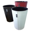 Asbel Leather Trash Can S "Leclerc Collection" 6L Brown