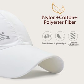 AYPOW Pack of 2 Unisex Quick Drying Baseball Cap, Fashionable Casual Breathable Mesh Sports Cap, Lightweight Foldable Outdoor Sports Cap, Baseball Cap, Sun Hat, Baseball Cap for Men and Women,