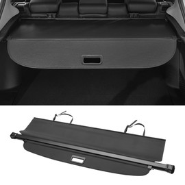 Motoforti Car Trunk Retractable Cargo Cover for Honda CRV 2002-2006 Rear Trunk Parcel Shelf Luggage Security Shield Shade, Canvas, Gloss Black