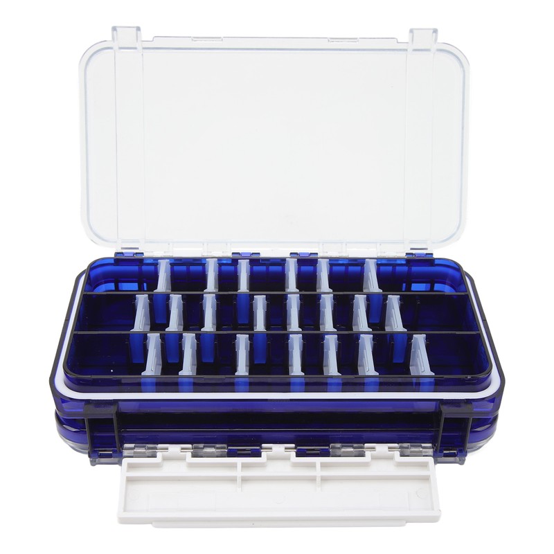 Fishing Lure Box Double Sided Detachable Transparent Waterproof Multi Purpose