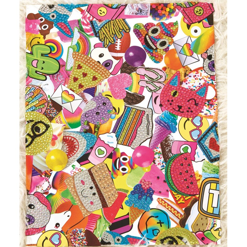 iscream Sparkly Rhinestone Sweethearts Cactus 2" Mini Vinyl Cling Decal