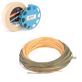 Maxcatch Fly Line Weight Forward WF2/3/4/5/6/7/8F 80-100F with 2 Welded Loop Special Design for Fly Fishing(Single Handed Spey(Peach/Camo),WF5F-90ft)