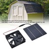 Solar Powered Exhaust Fan 10W Single Fan Waterproof Solar Panel