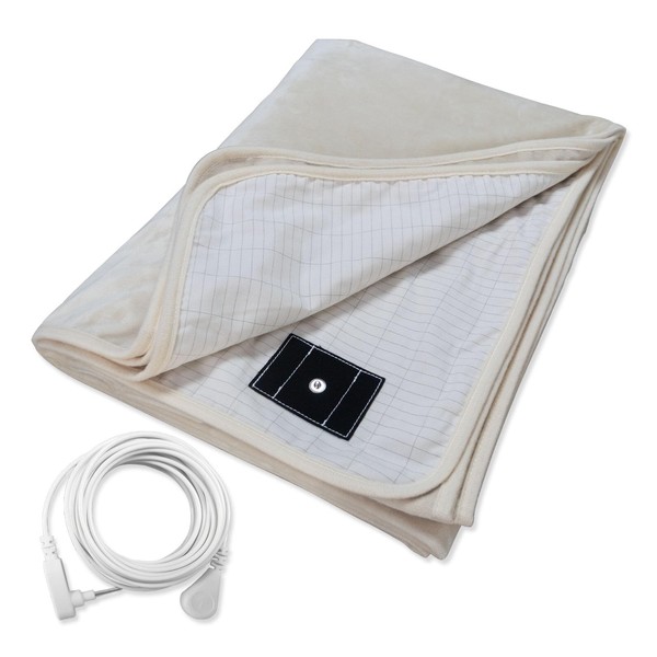 XINHUSU Grounding Blanket Earth Connected Bed Throws Silver Fiber Grounded