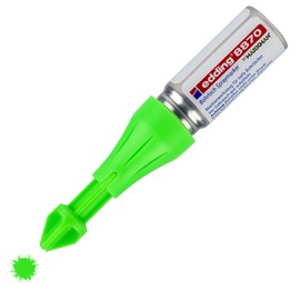 edding 8870 Borehole Spray Marker by Marxman - 1 Marker - Neon Green - Marking Drill Holes - Up to 50 mm Deep - Fluorescent Chalk Paint