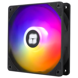 Thermalright TL-C12C-S CPU Fan, 120mm 4pin PWM Silent Computer Case Cooler Fan, with S-FDB Bearing Included, up to 1550RPM PC Cooling, Black ARGB