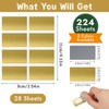 224 Pieces Scratch Cards Make Yourself, 28 Sheets Scratch Stickers,