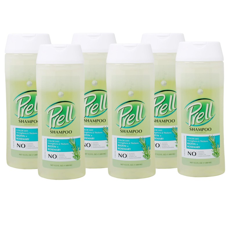 Prell Biotin + Rosemary Strengthens & Thickens Color Safe Shampoo