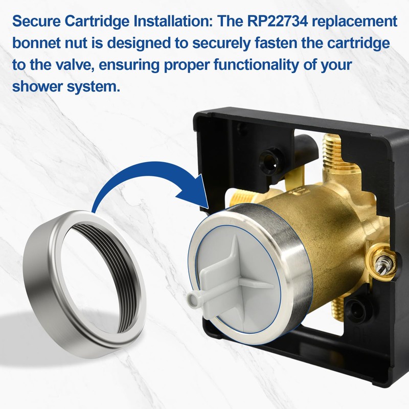 RP22734 Bonnet Nut Replacement,Compatible with R10000 Shower Valve