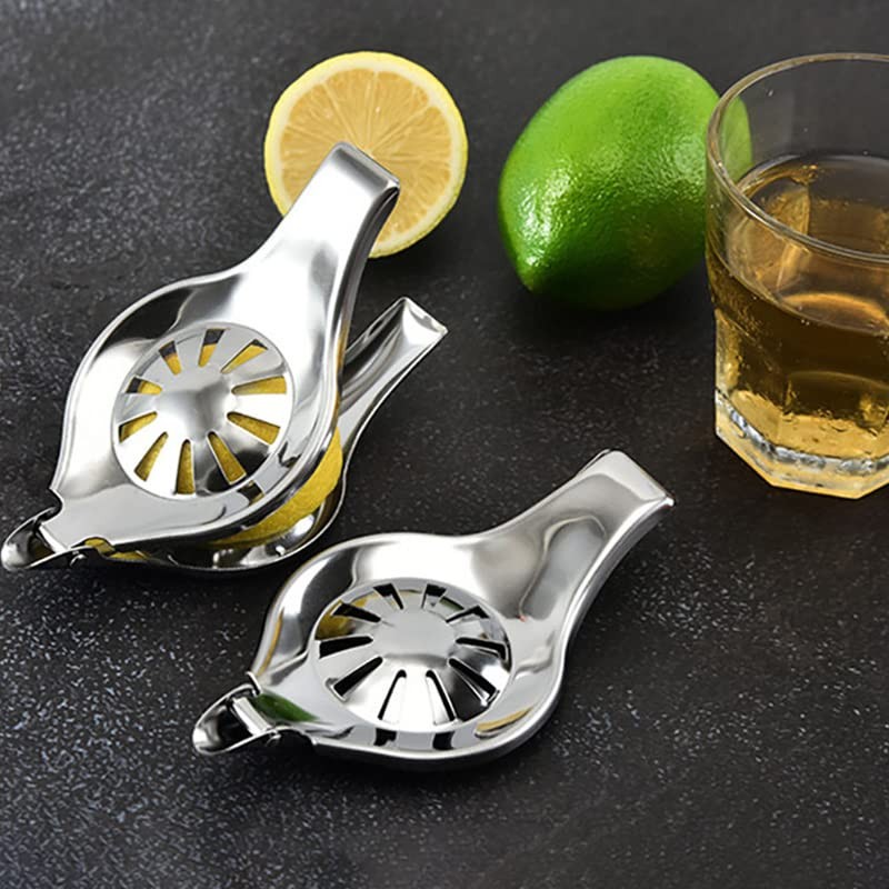 IKAAR Pack of 2 Lemon Squeezers, Stainless Steel Lime Juicer,