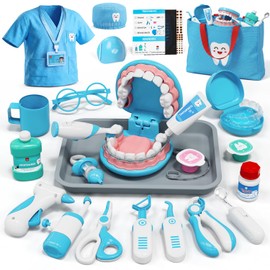 Kit de Médico de Lehoo Castle para Niños Pequeños de 3 a 5, Juego de Dentista para Niños, Juguetes para Niñas y Niños de 4+ Años, Juego de Simulación para Niños Pequeños de 2 a 4, Juego de Médico para