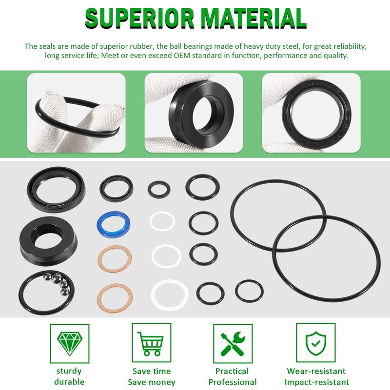 328.12002 Floor Jack Seal Replacement Kit for Sears Craftsman 328.12002,