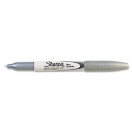 Sharpie Metallic Silver Permanent Marker, Fine Point, Case of 12 Dozens