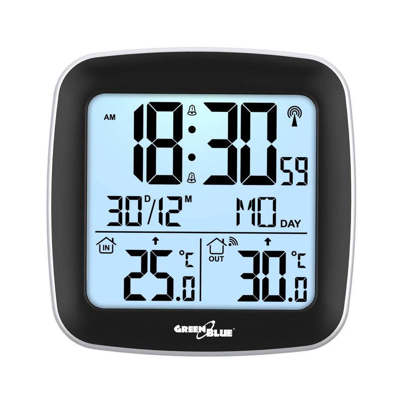 Green Blue GB542 Weather Station with Outdoor Sensor DCF Indoor
