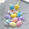 Pack of 12 Easter Eggs for Hanging, Colourful Easter Eggs