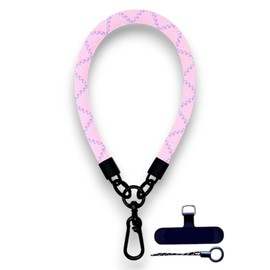 RATASK Wrist Strap Lanyard, Rope Lanyard Wrist Strap for Mobile Phones, Cameras, Keyring, Keychain,Mobile Accessory Pendant (Pink)