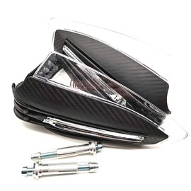 Motorcycle Hand Guard LED Turn Signal Hand Brush Protective Gear Protection Windproof Motorcycle General Handguard (Black)