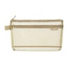 Midori 41569006 Pen Case, Mesh Pen Pouch, Pale Beige