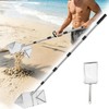 Sand Flea Rake Stainless Steel Beach Sand Sifter with Sharp