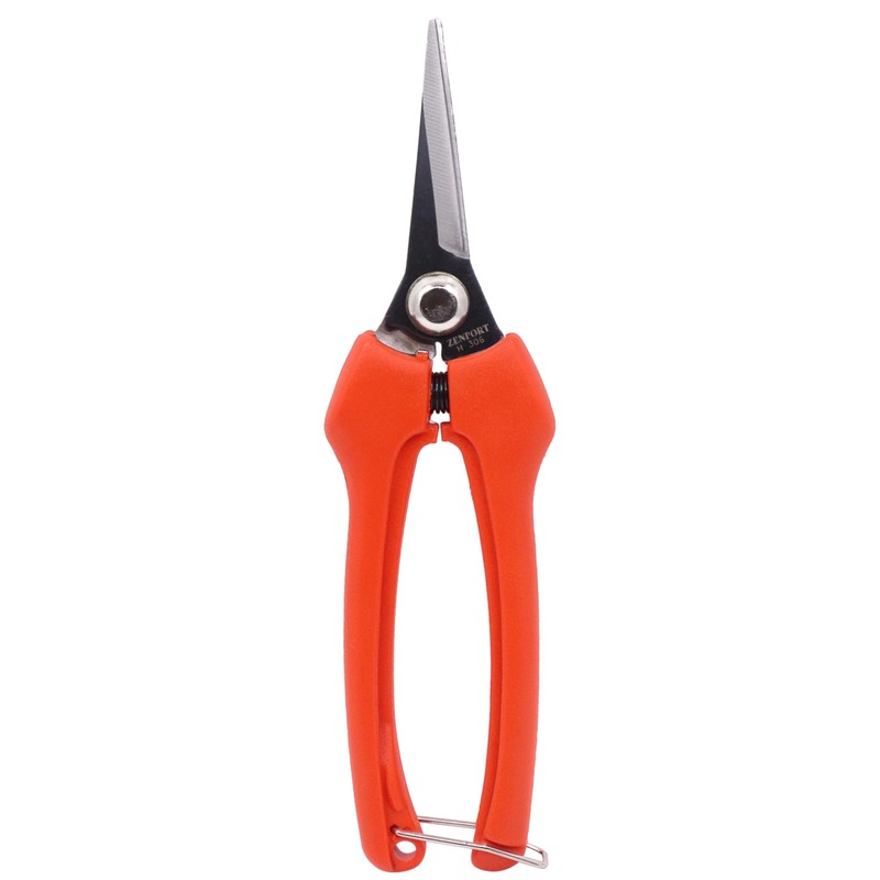 Zenport H306 Euro Style Harvest Shear, Curved Carbon Steel Blade