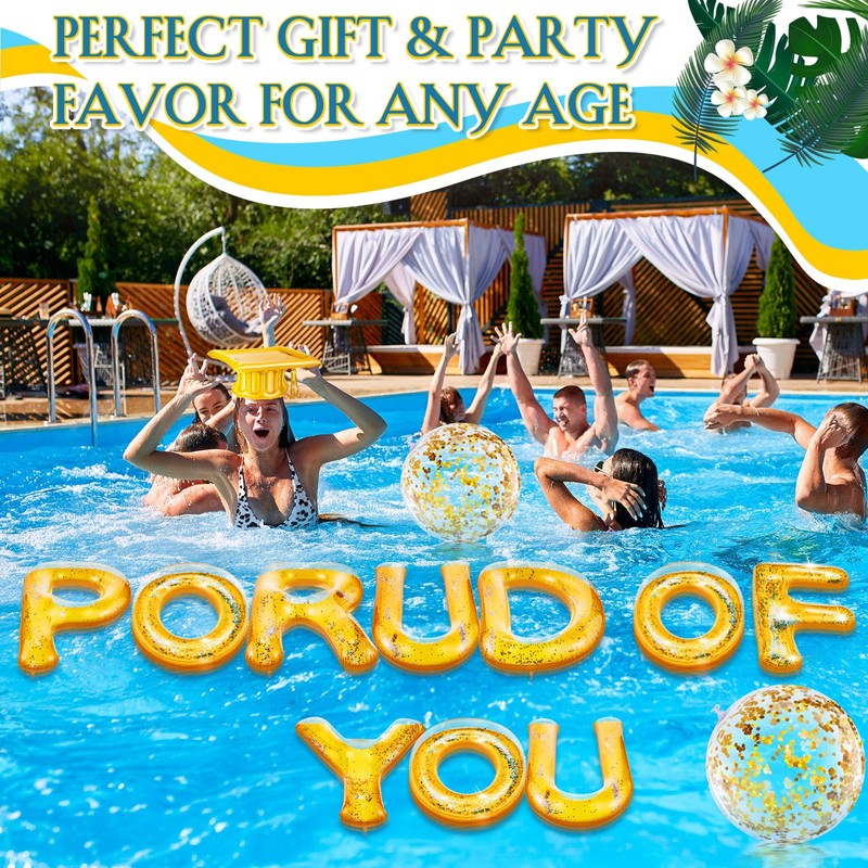 Sumind 13 Pcs 20" Graduation Floating Pool Letters Congrats Float