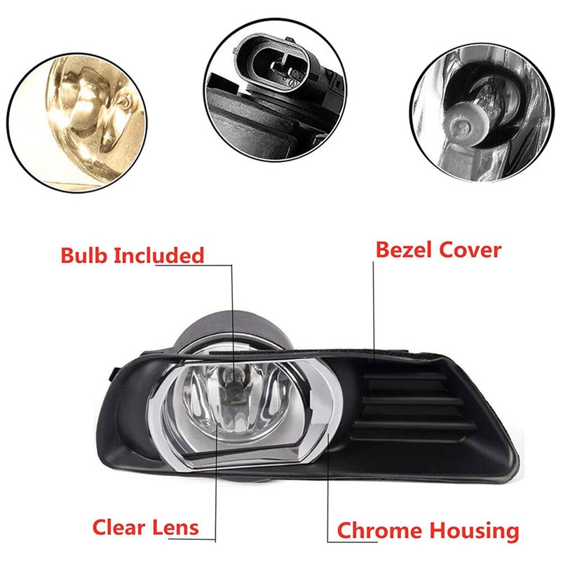 SEBLAFF 2-Pack Fog Light Assembly Left and Right Side with