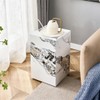 BAOPIN End Table, Side Table Living Room Table, Faux Marble