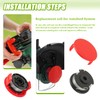 EPLZON Replacement Spool for EIN-hell GE-CT 18/28 Li Replacement Line