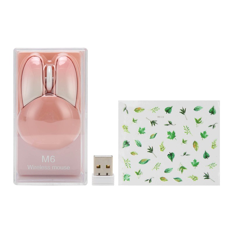 Cute Rabbit Wireless Mouse 2.4G Adjustable DPI Sensitivity 33ft Effective