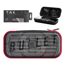 Target Darts Stephen Bunting Ghost Series Takoma Wallet, Regular – Darts Case, Black/White Storage Cases, “The Bullet” Zipper Dart Holder, Professional Accessories – Holds 3 Fully Assembled Darts