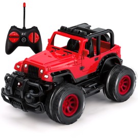 Qizebaby Remote Control Car for Boys 3-6,27 Mhz Mountain Cross Country Toys for 3 4 5 6 Year Old Boys Girls,1:22 Scale Mini RC Car Birthday Gifts Toy for Kids Age 3 4 5 6 (Red)