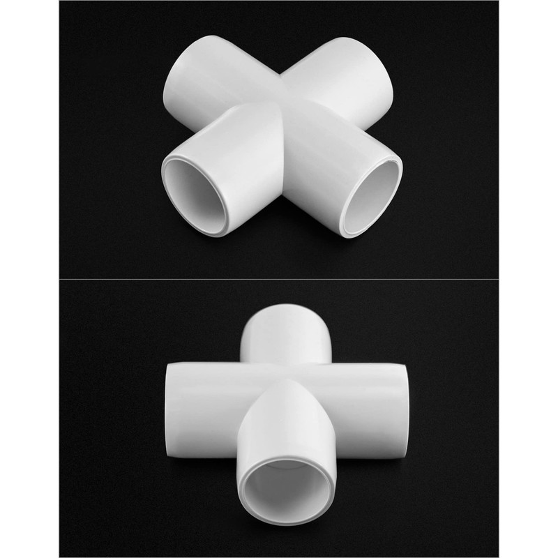 QWORK 4 Way 3/4" Cross PVC Fitting, 20 Pack PVC