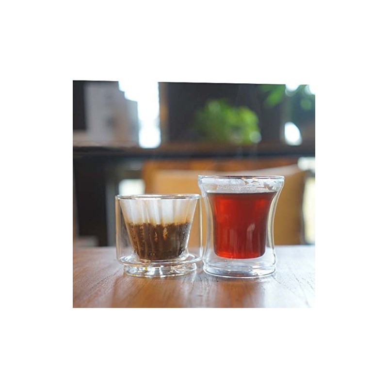 Hand Drip Coffee Maker Pour Over Double Borosilicate Glass Wall