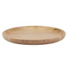 Round Wood Tea Tray Sushi Snacks Fruits Serving Plate Dish