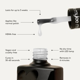 MyGel by MYLEE Semi-permanent Gel Polish 10 ml [My Everyday Muse] UV/LED Nail Art Manicure Pedicure for Professional and Home Use - Long Lasting and Easy to Apply