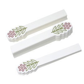 Honbay 100PCS Fashion Flower Disposable Perfume Test Strips Essential Oils Paper Test Strips Smelling Test Paper White Testing Strips Aromatherapy Fragrance Tester Strips