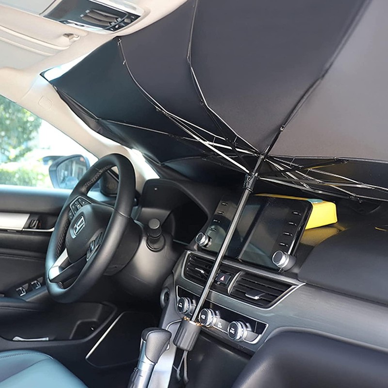 Car Windshield Sun Shade Umbrella, 145 x 79 cm, Foldable