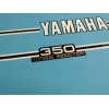 YAMAHA RD350 1974 FUEL TANK AND SIDE COVER DECAL GRAPHIC