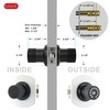 iulock Smart Door Knob with Keypad and Key,Keyless Entry Door