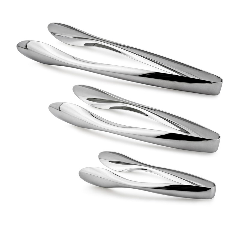 Cuisinox Polished Stainless Steel Serving Tongs, 6"