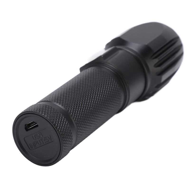 Flash Light P01 Portable Waterproof Black Handheld Flashlights with Data