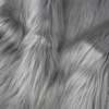 Qidkeo Gray Faux Fur Fabric for Crafts Squares Furry Fabric for Sewing, Costumes, Upholstery & Pillows Long Pile Faux Fur(Gray,10"x10")
