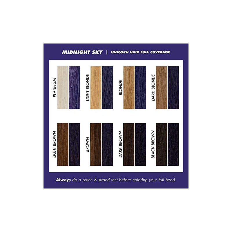 Lime Crime Tinte Temporal Para El Cabello, Midnight Sky: Tinte
