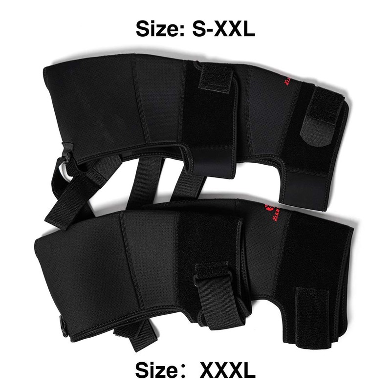 Kuangmi Sport Double Shoulder Support Adjustable Black 1 Piece (XXX-Large)