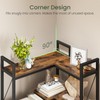 CHOEZON Corner Bookshelf, 5-Tier L-Shaped Bookcase with Drawers and Storage